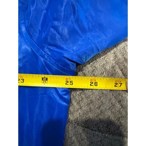 Chicago Cubs Wordmark Satin Snap Bomber Jacket Pro Standard NWT 2XL - Picture 5 of 6